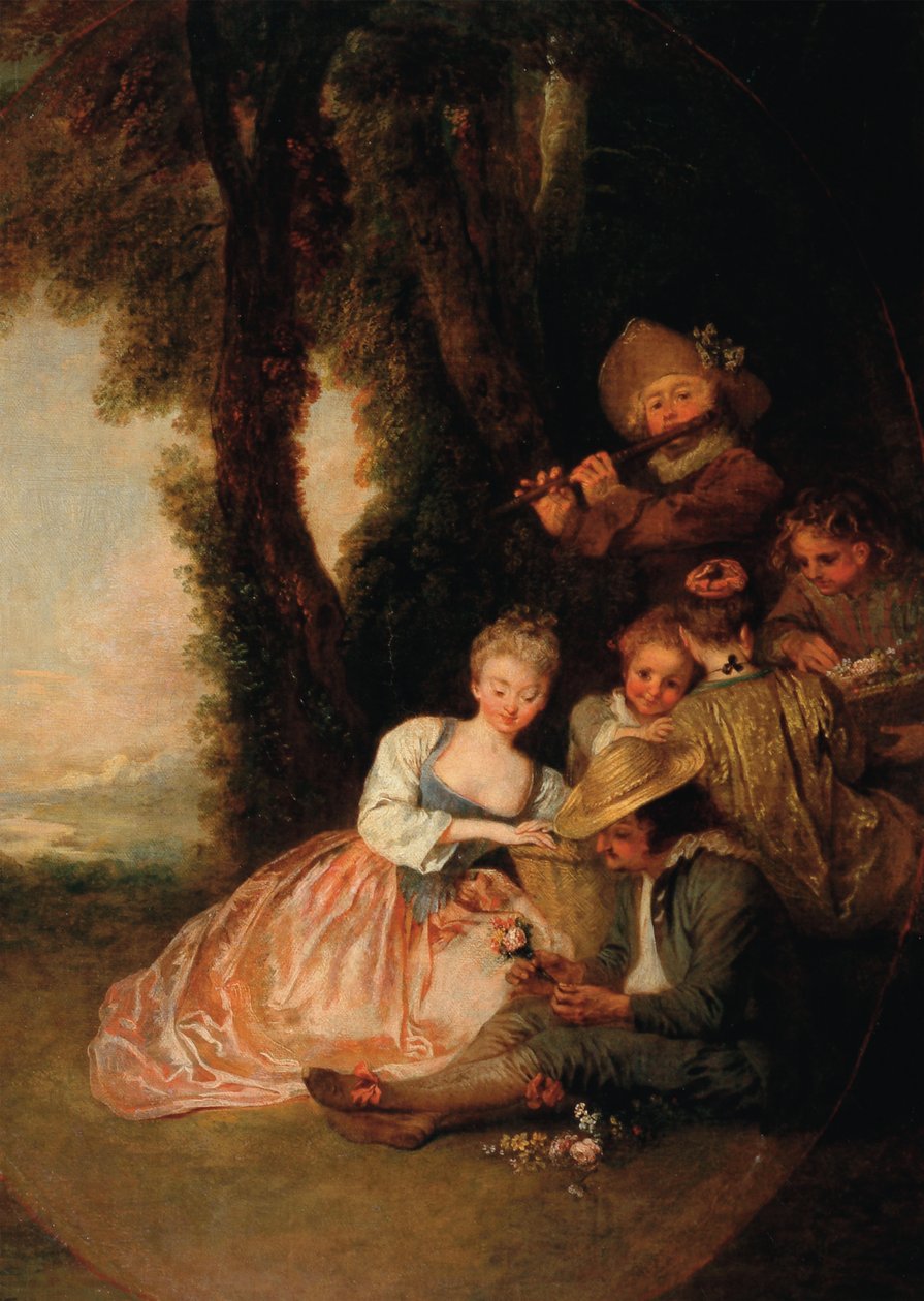 Aşk Bildirgesi, c. 1716 by Jean Antoine Watteau