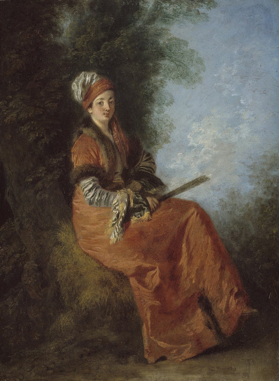 Dreamer La Rêveuse, 171214. by Jean Antoine Watteau