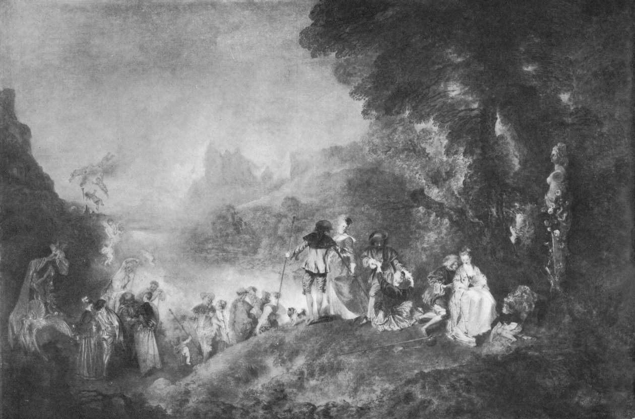 Cytherea Adasına Biniş, 1717, 1912 by Jean Antoine Watteau