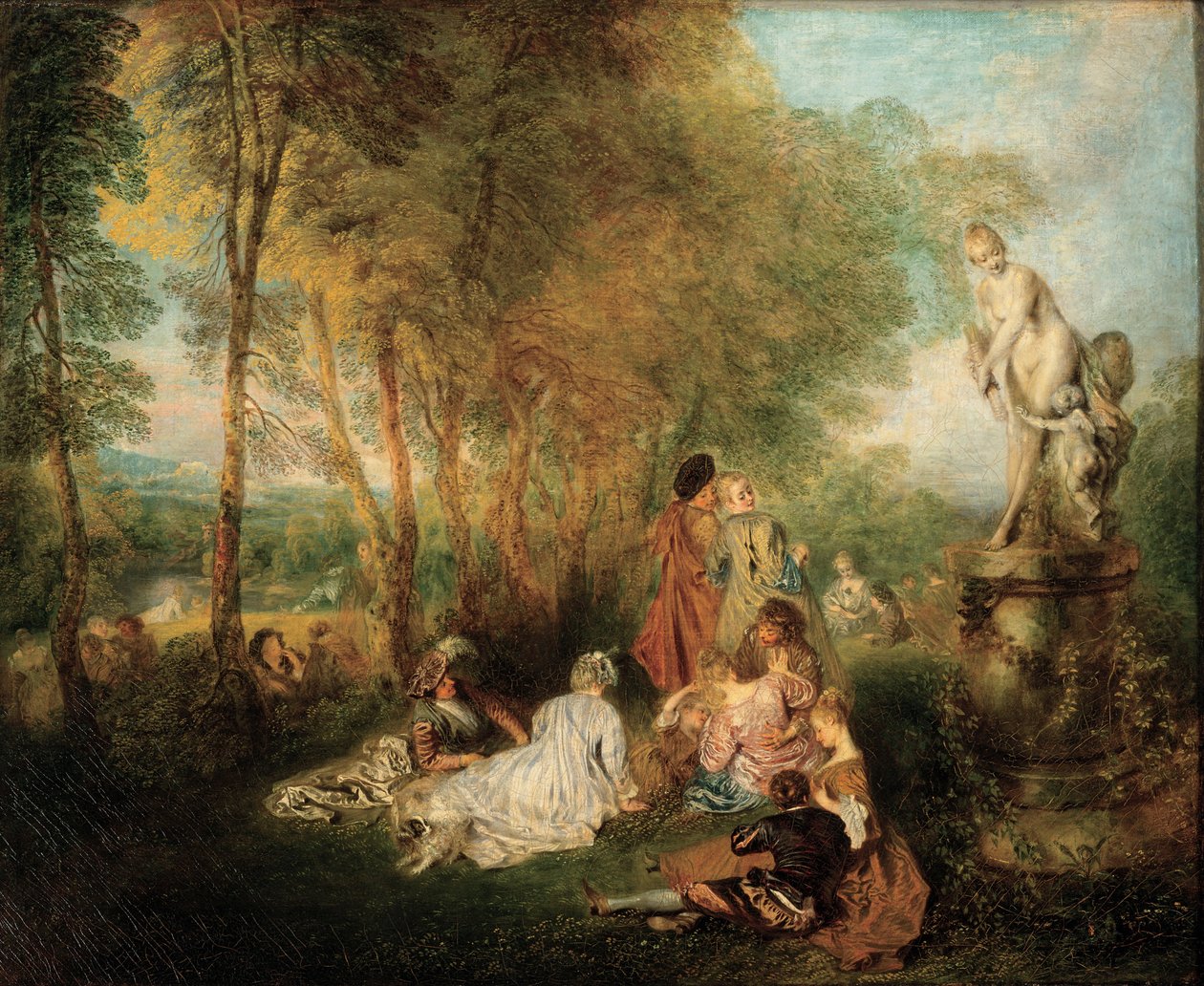 Aşk Bayramı, ca. 1718-1719 by Jean Antoine Watteau