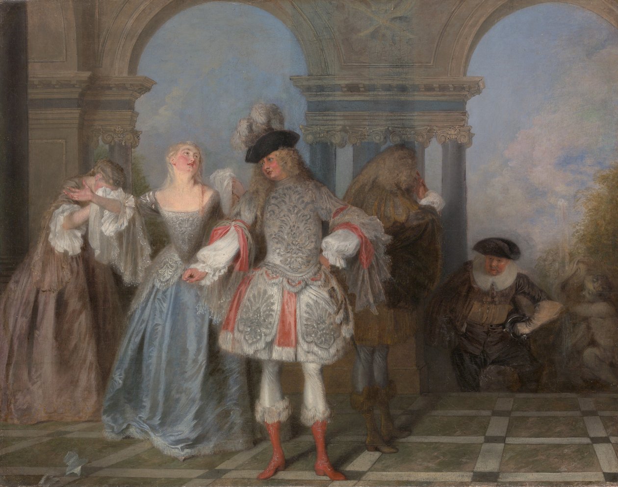 Fransız Komedyenleri, M.Ö. 1720. by Jean Antoine Watteau