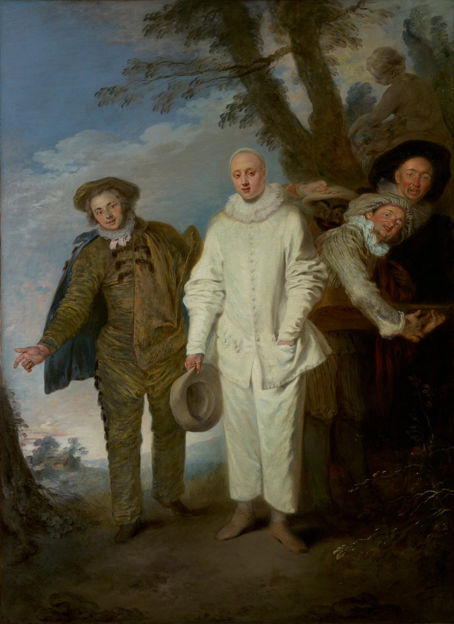 İtalyan Komedyenler, c.1720 by Jean Antoine Watteau