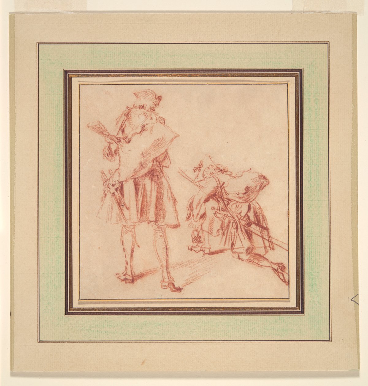 İki Acemi by Jean Antoine Watteau