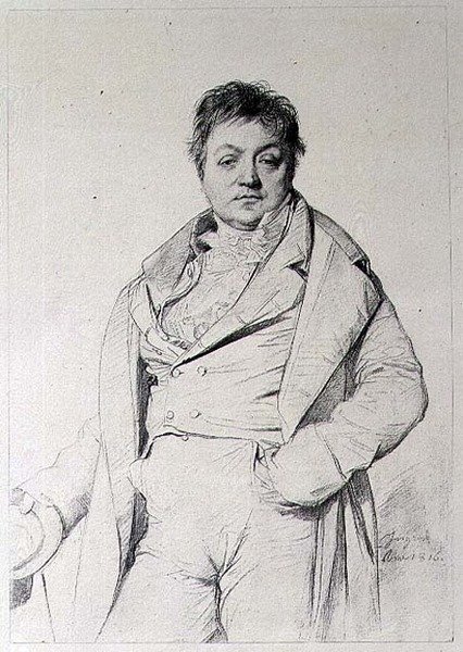 Bir Adamın Portresi by Jean Auguste Dominique (after) Ingres