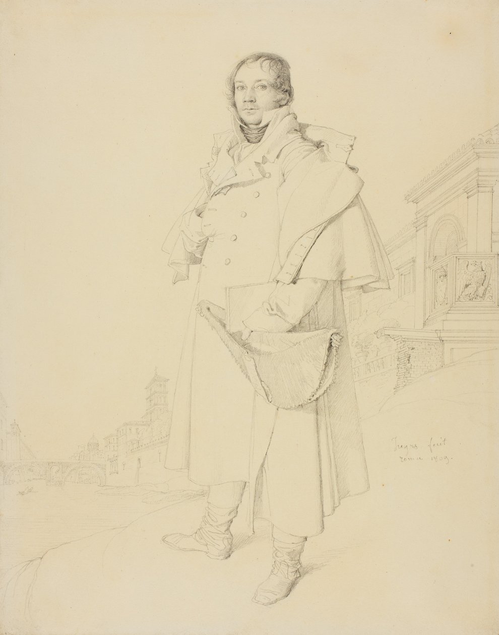 Charles François Mallet, İnşaat Mühendisi, 1809 by Jean Auguste Dominique Ingres