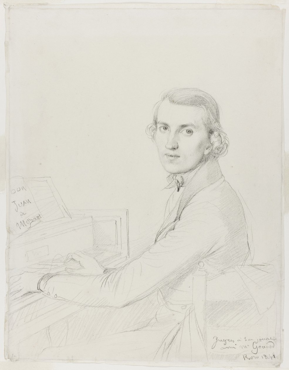Charles Gounod, 1841 by Jean Auguste Dominique Ingres