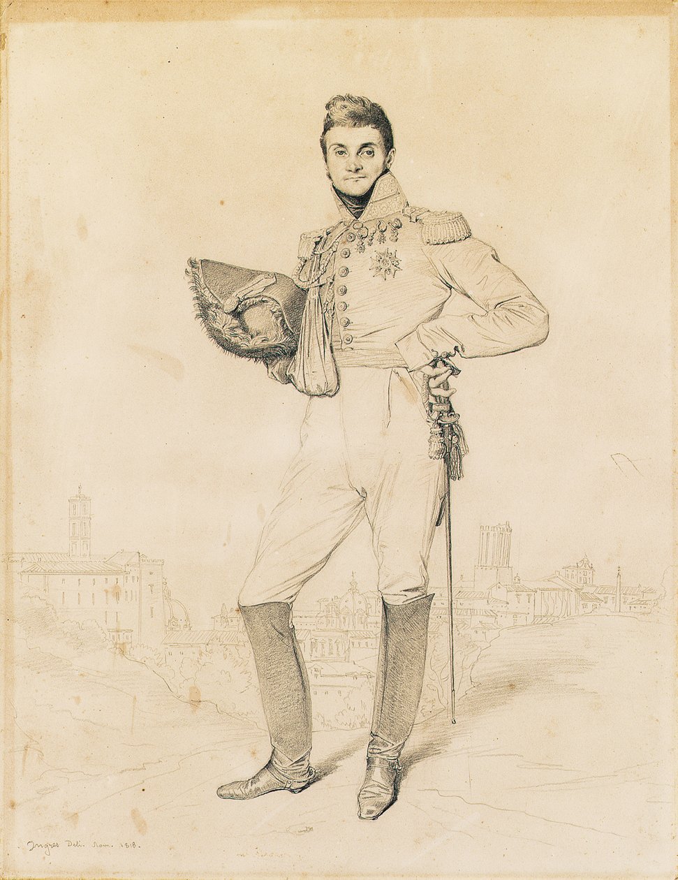 General Louis-Etienne Dulong de Rosnay, 1818 by Jean Auguste Dominique Ingres
