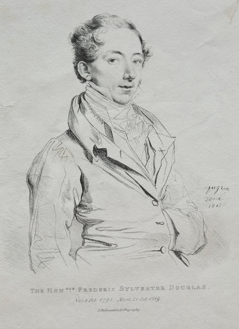 Saygıdeğer Frederic Sylvester Douglas, 1815. by Jean Auguste Dominique Ingres