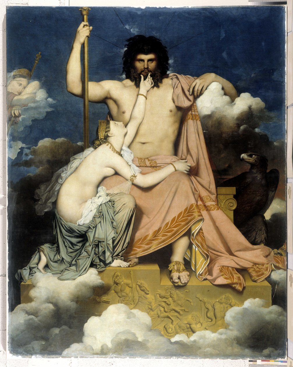 Jüpiter ve Thetis by Jean Auguste Dominique Ingres