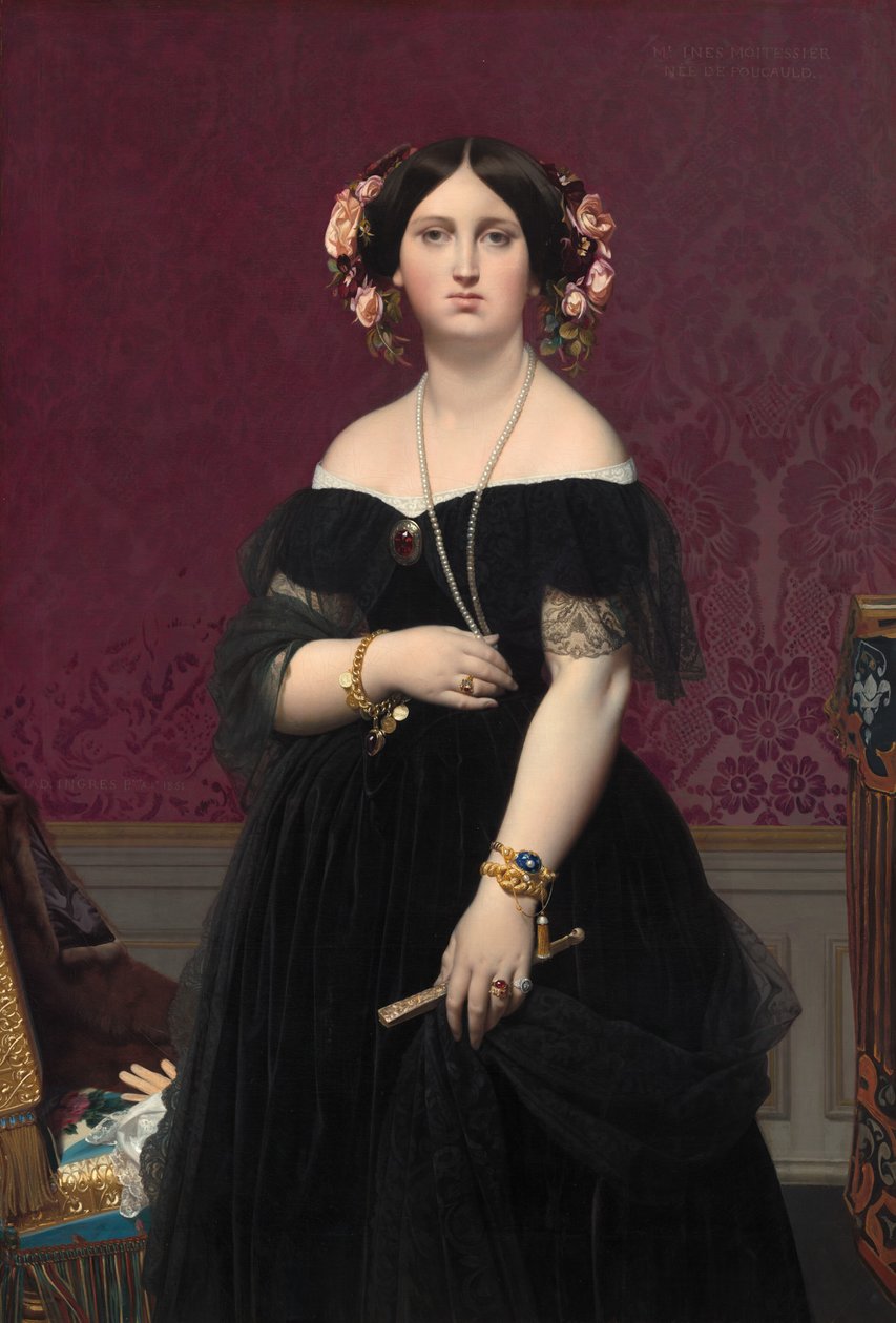 Bayan Moitessier by Jean Auguste Dominique Ingres