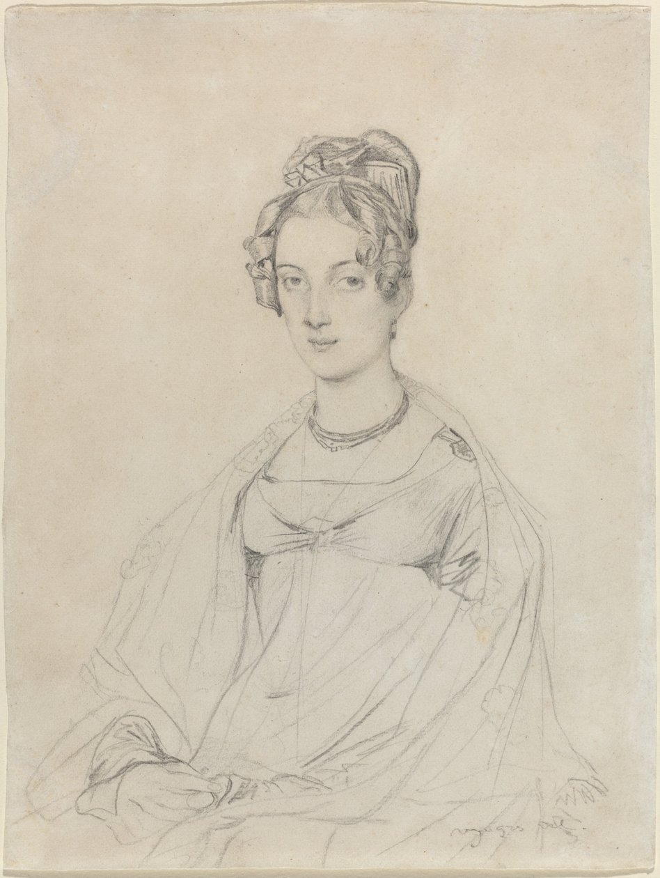 Bayan Edward Dodwell by Jean Auguste Dominique Ingres