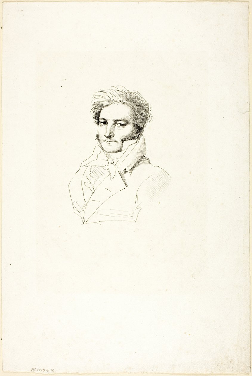 Bir Adamın Portresi by Jean Auguste Dominique Ingres