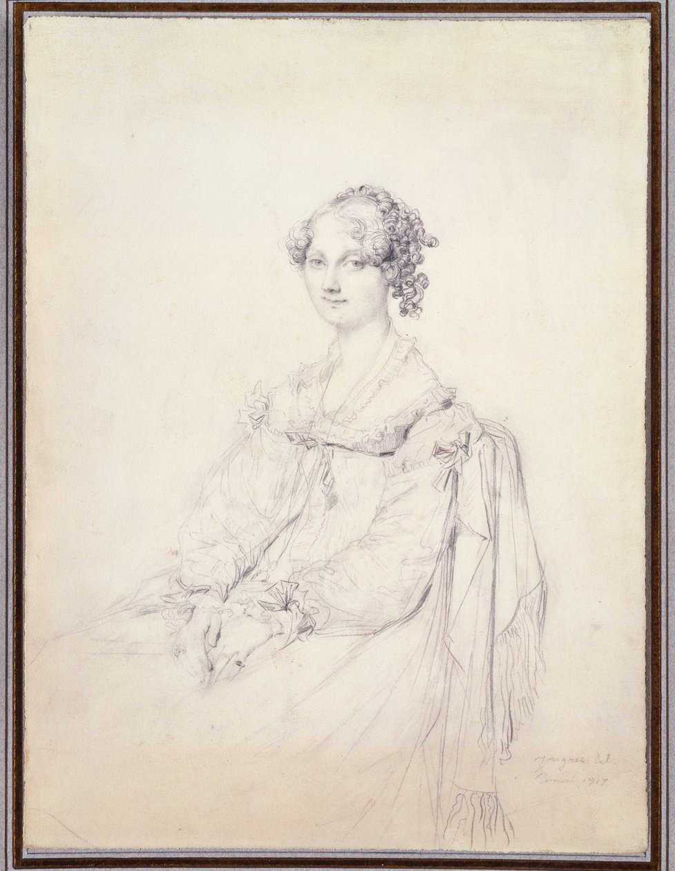 Hon portresi. Bayan Fleetwood Pellew by Jean Auguste Dominique Ingres