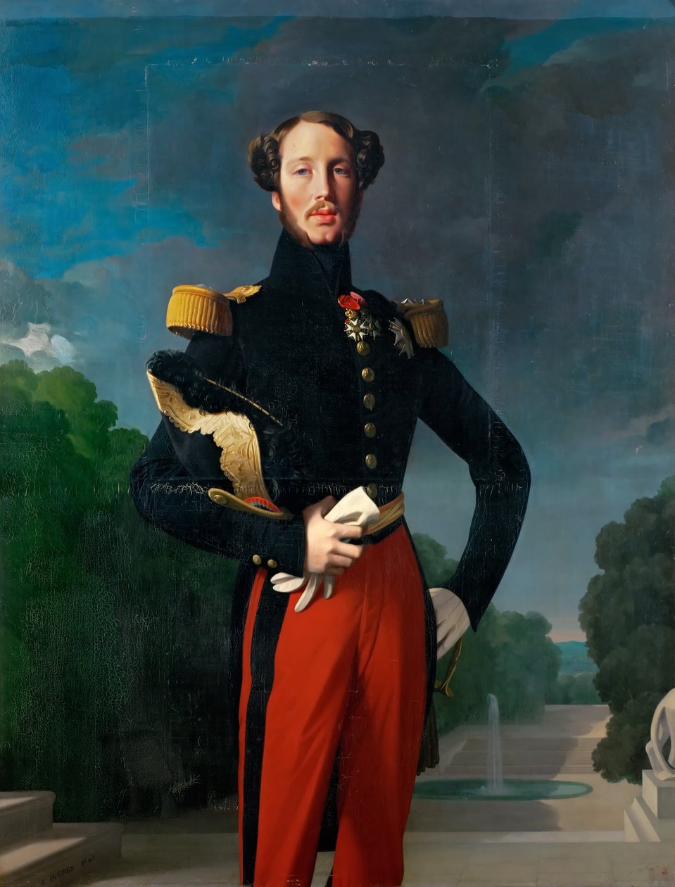 Prens Ferdinand Philippe, Orleans Dükü 1810-1842 by Jean Auguste Dominique Ingres