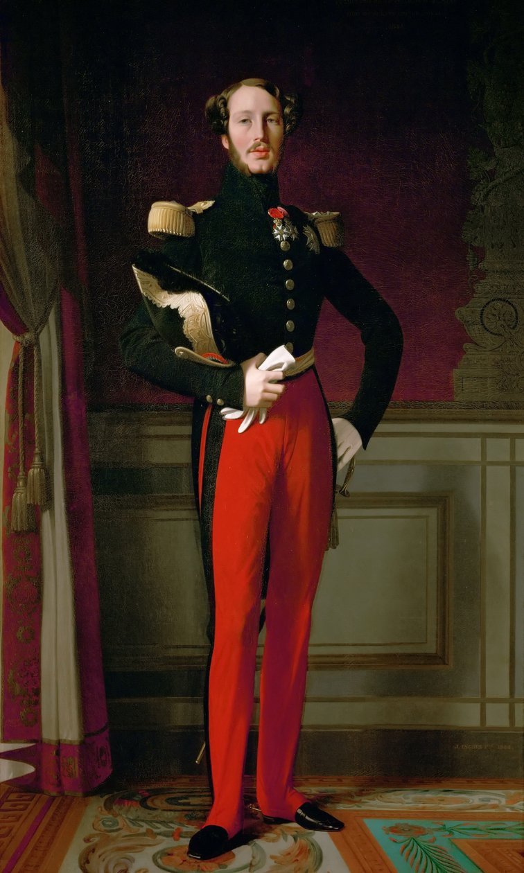 Prens Ferdinand Philippe, Orleans Dükü 1810-1842 by Jean Auguste Dominique Ingres