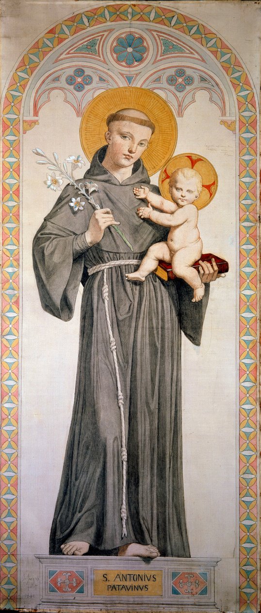 Padua Aziz Anthony (San Antonio di Padova). Jean Auguste Dominique Ingres