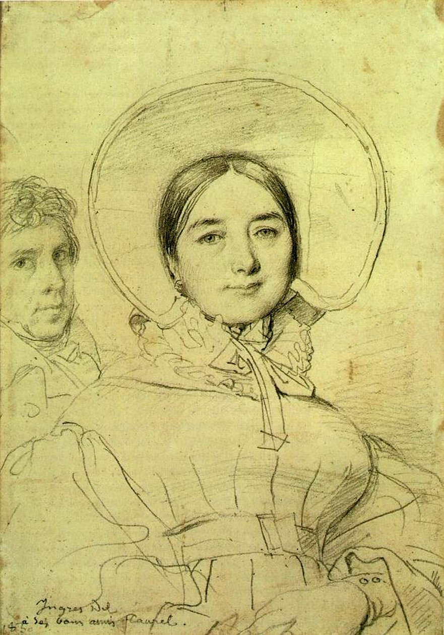 Sanatçı ve Karısı, 1830 by Jean Auguste Dominique Ingres