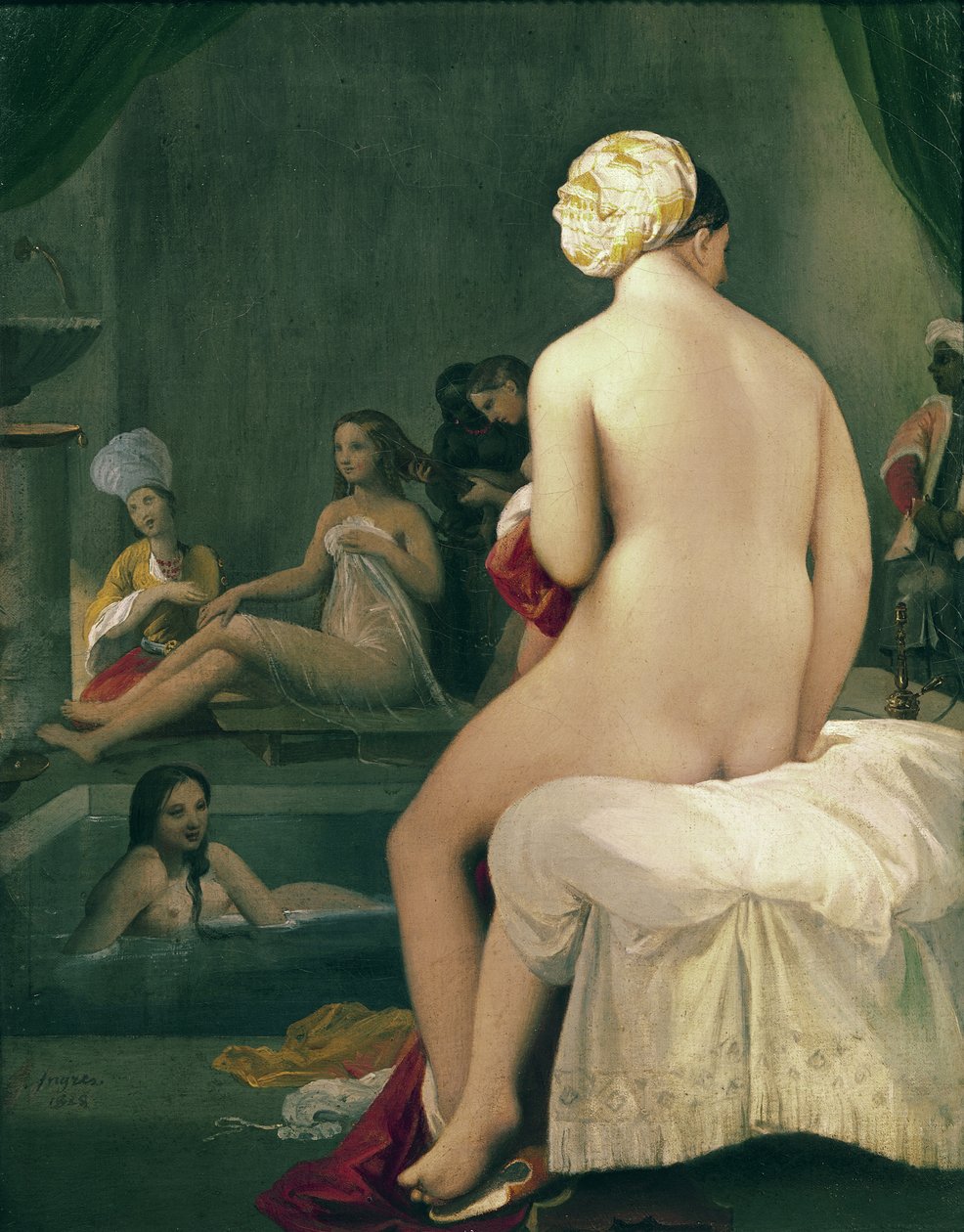 The Little Bather in the Harem, 1828  by Jean Auguste Dominique Ingres