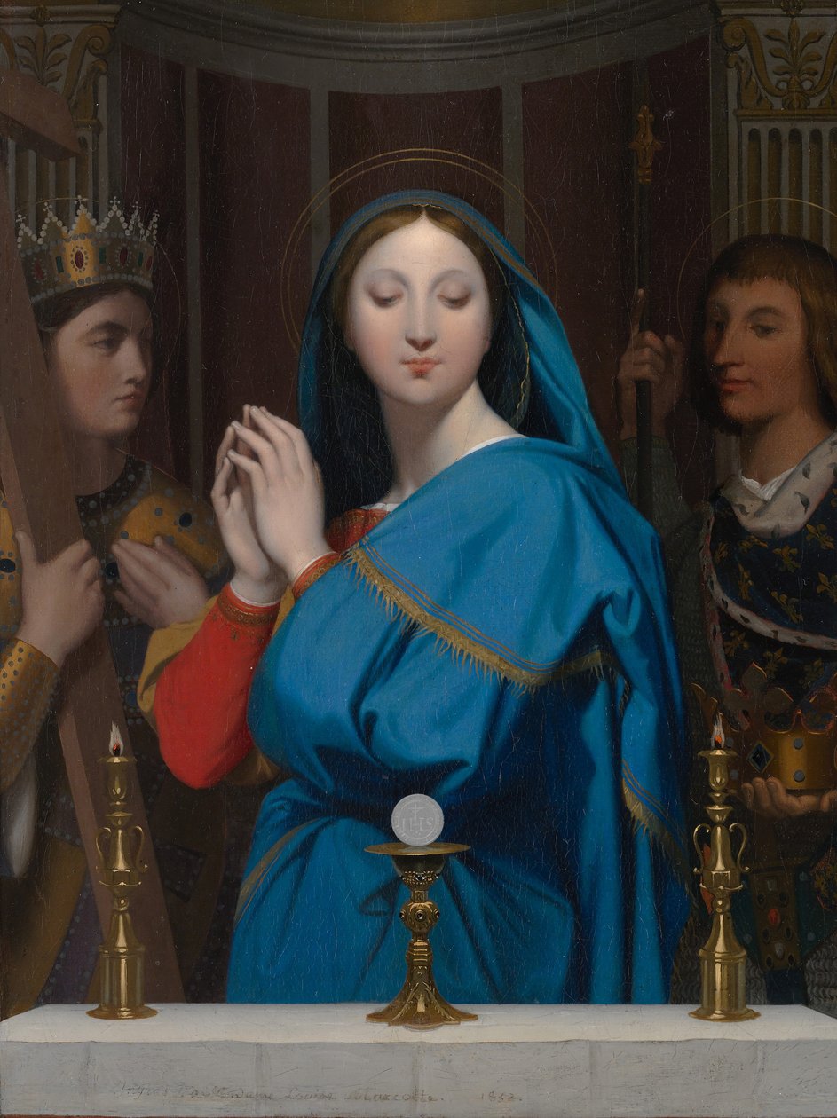 Ev Sahibine Tapan Bakire, 1852. by Jean Auguste Dominique Ingres
