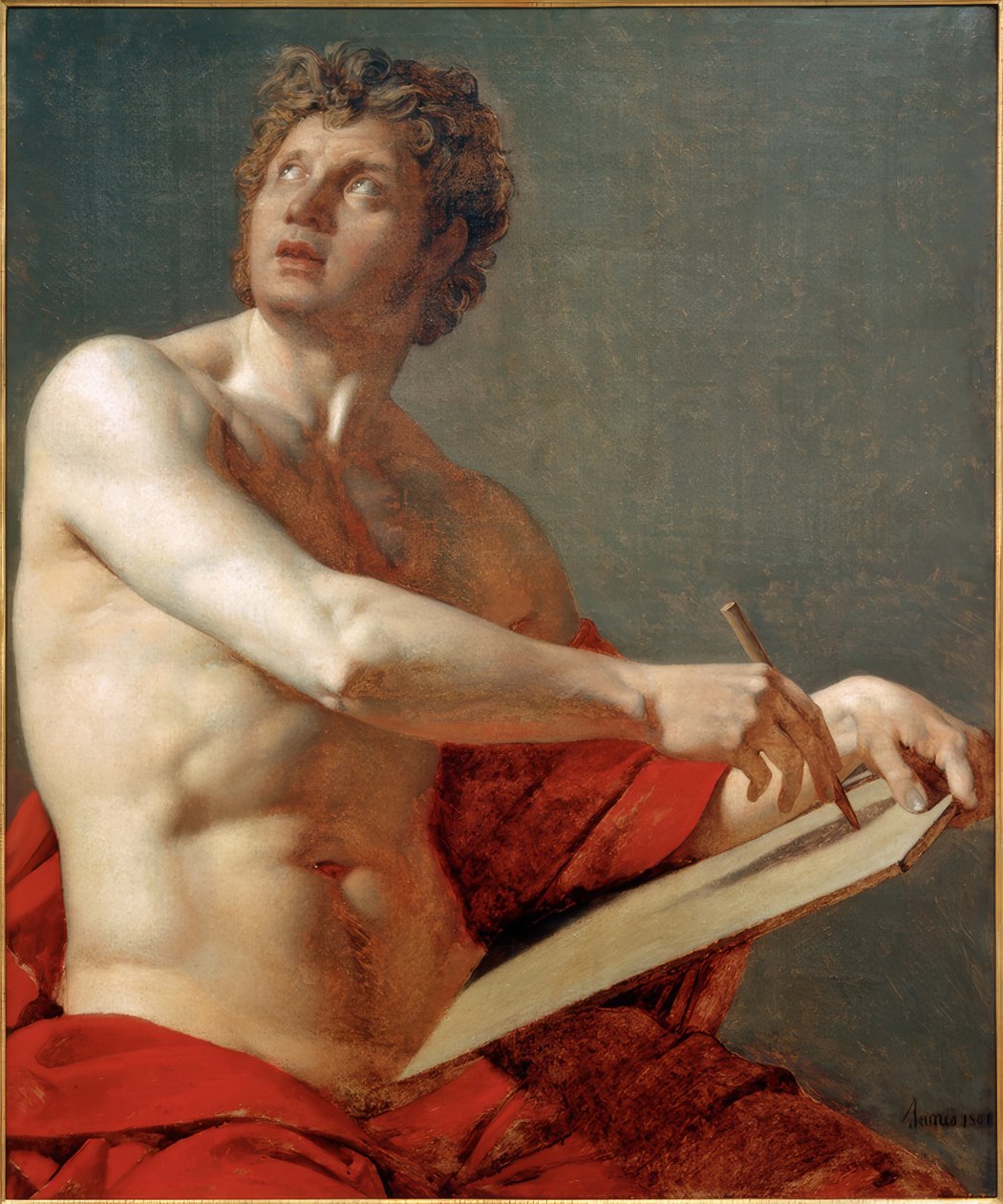 erkek gövde by Jean Auguste Dominique Ingres