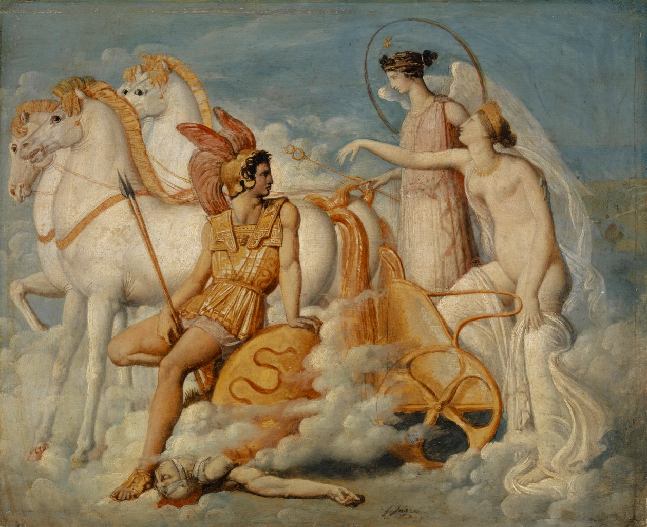 Diomedes tarafından Yaralanan Venüs, Olympus
