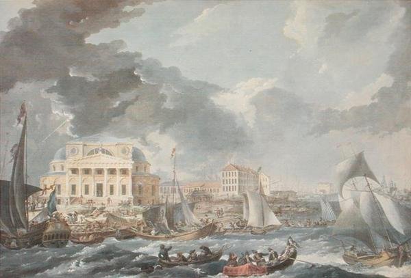 St. Petersburg Menkul Kıymetler Borsası, 1787 by Jean Balthazard de la Traverse