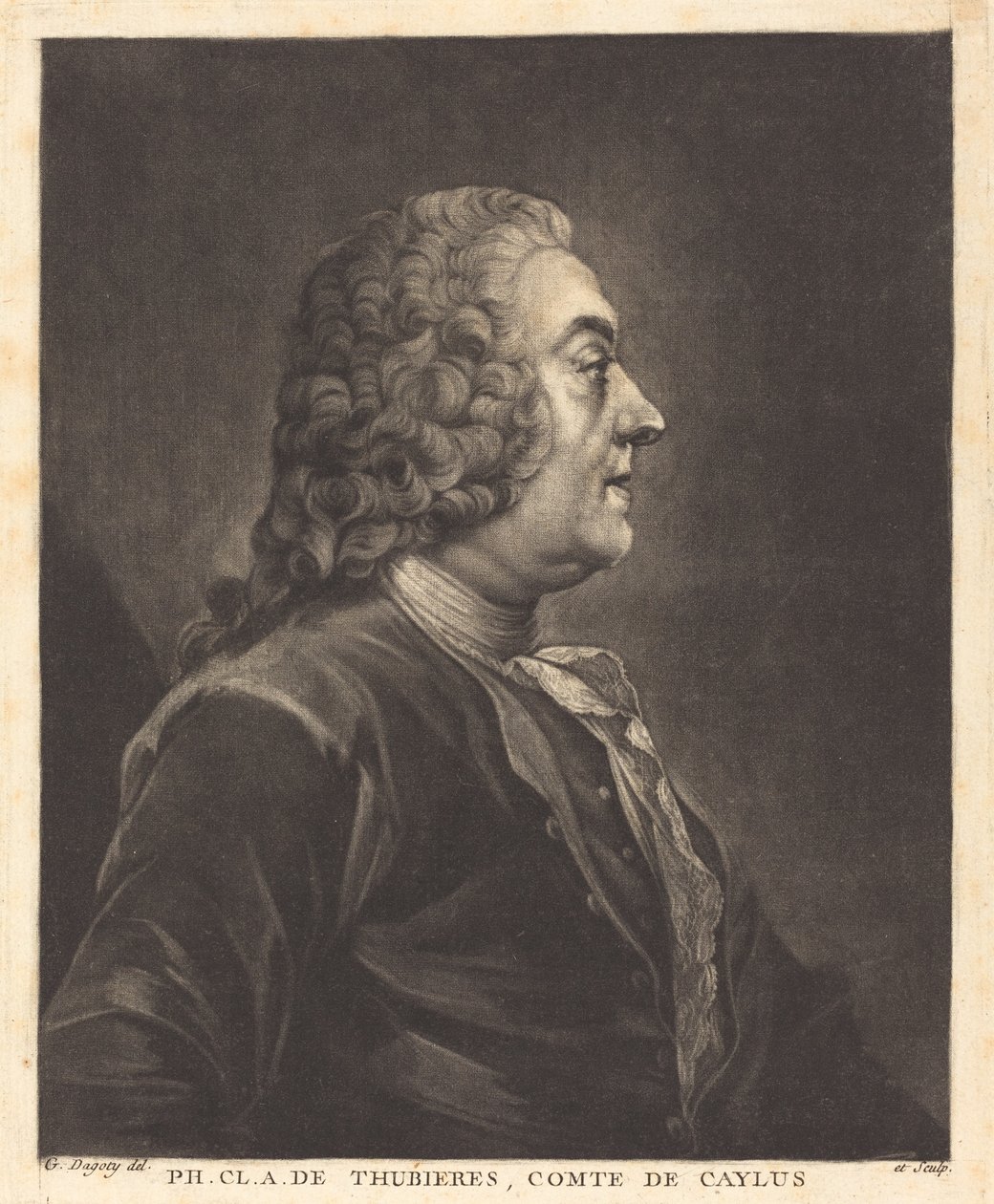 Doktora Cl. A. de Thubières, Caylus Kontu by Jean Baptiste André Gautier Dagoty