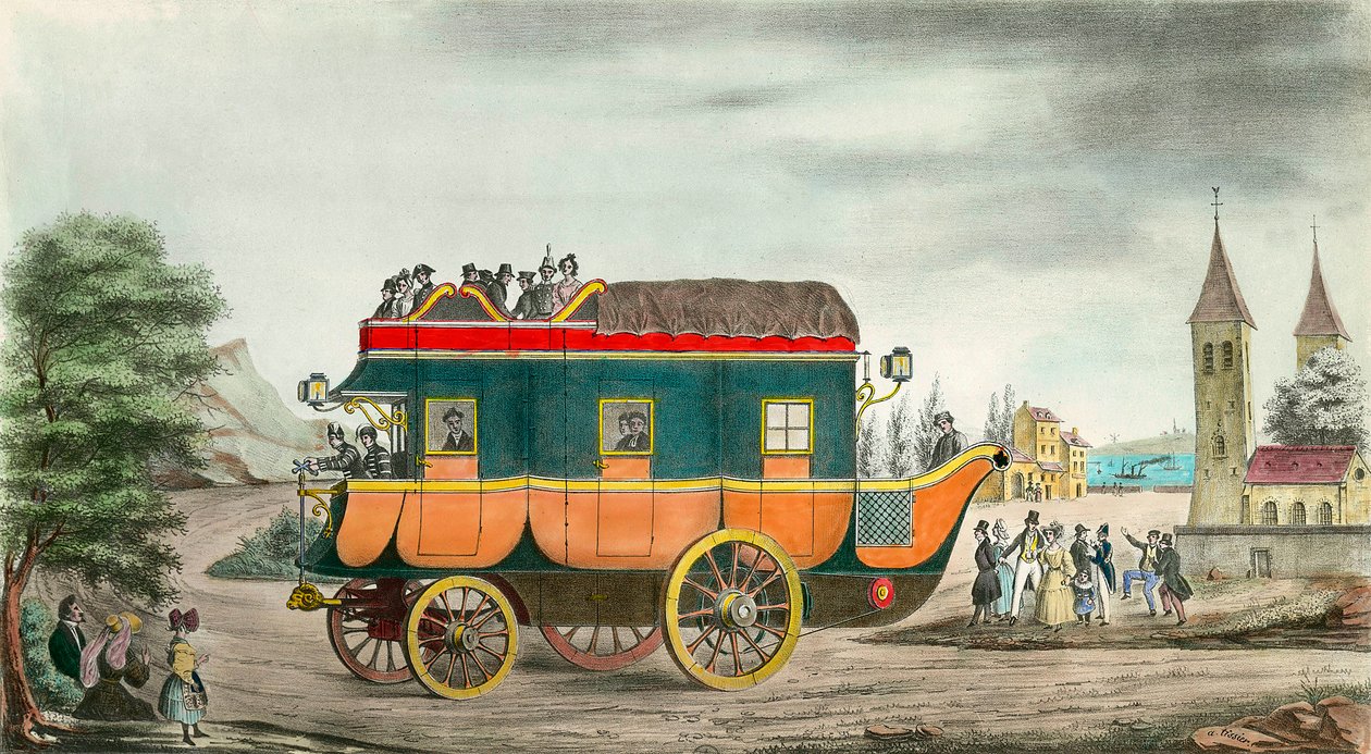 Arabanın (veya titizliğin) buharı var: 1835