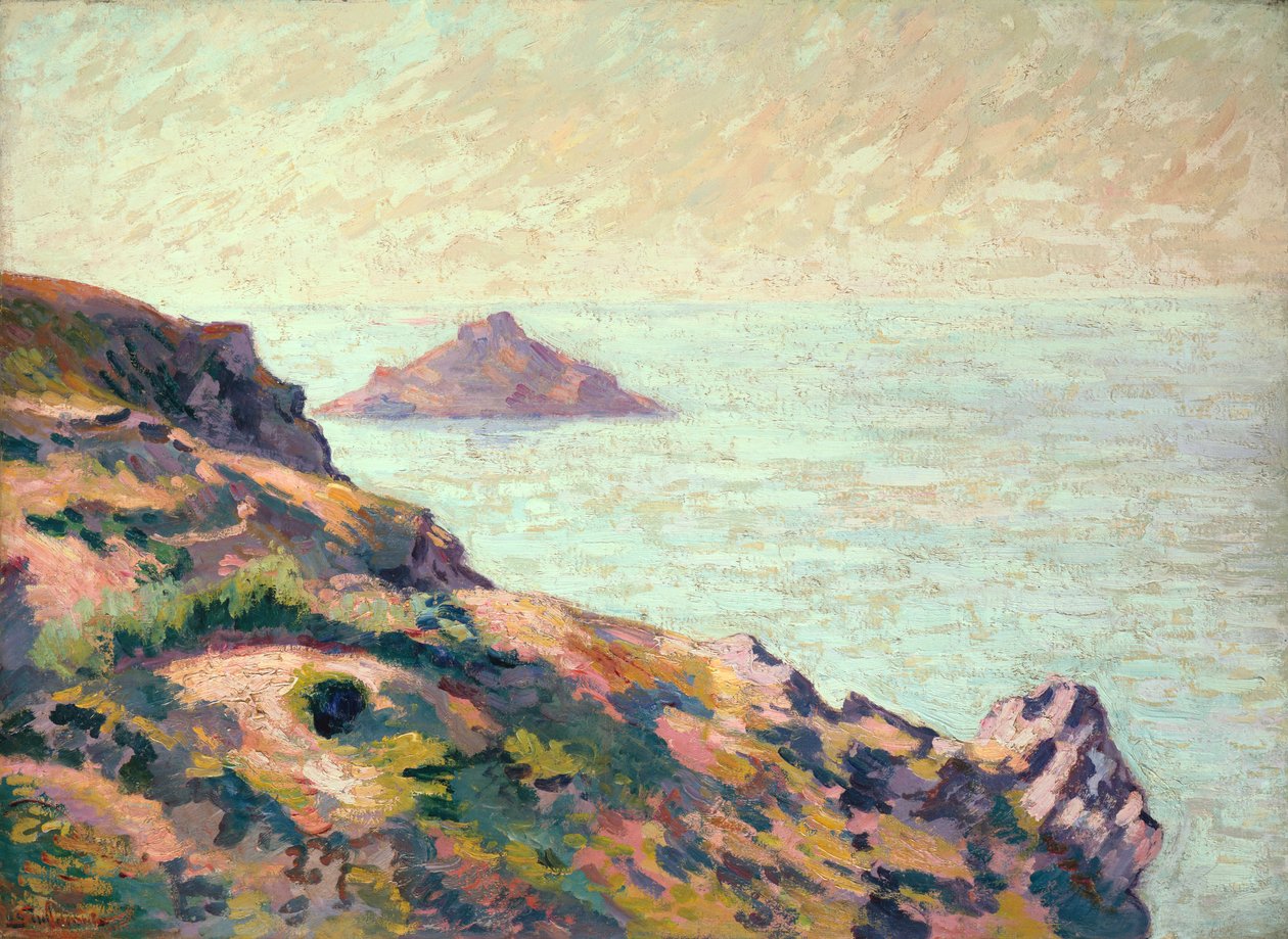 Val Andre Sahili, 1907 dolayları (tuval üzerine yağlı boya) by Jean Baptiste Armand Guillaumin