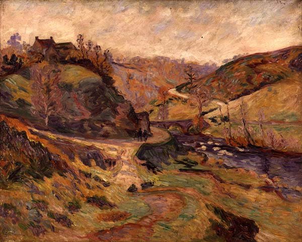 Vadideki Nehir (tuval üzerine yağlı boya) by Jean Baptiste Armand Guillaumin