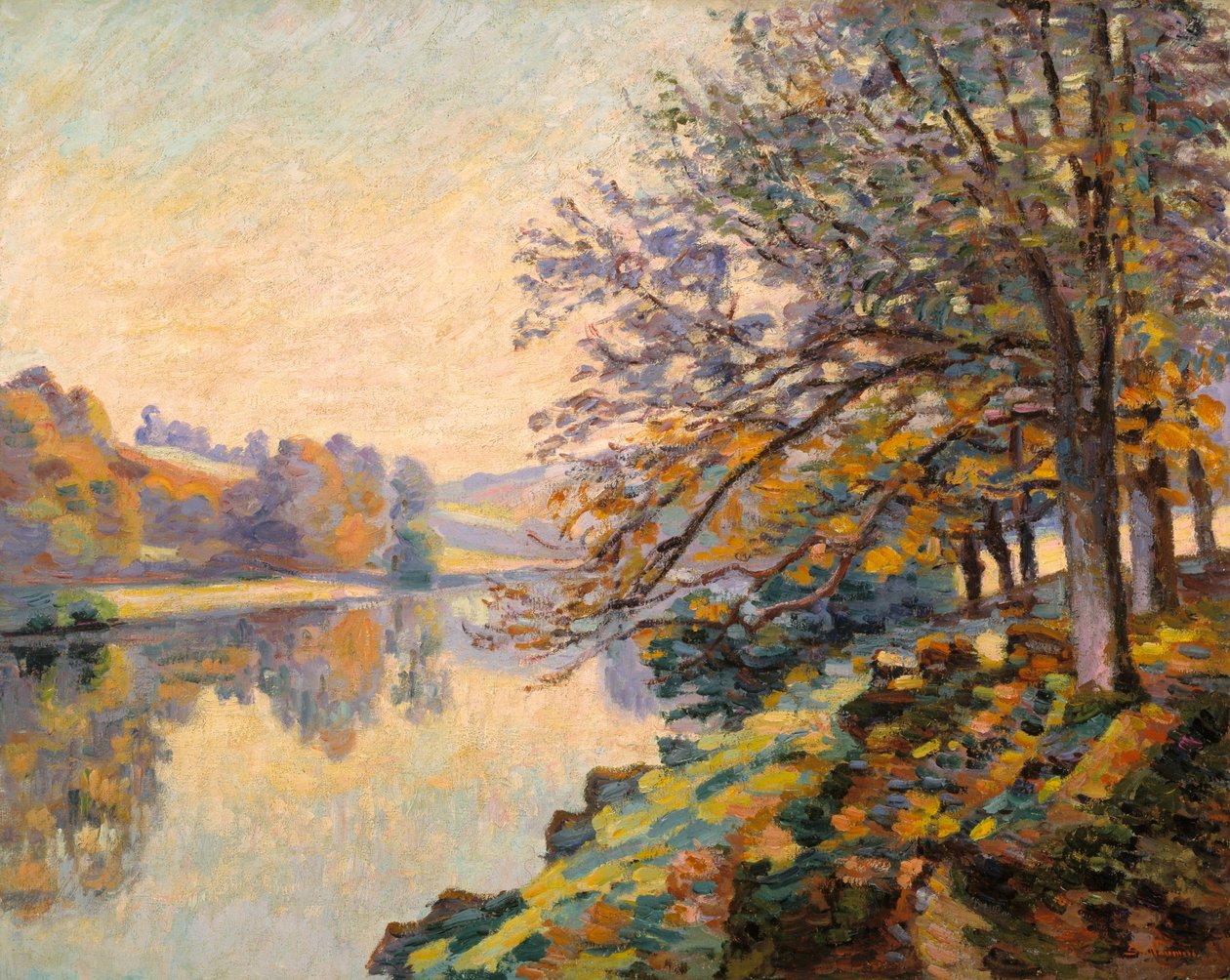 Nehir kıyısı, Sonbahar, 1910 dolayları (tuval üzerine yağlıboya) by Jean Baptiste Armand Guillaumin