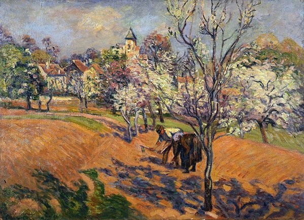 Bir çift çapa ve dikiş tohumu ile bahar (tuval üzerine yağlı boya) by Jean Baptiste Armand Guillaumin
