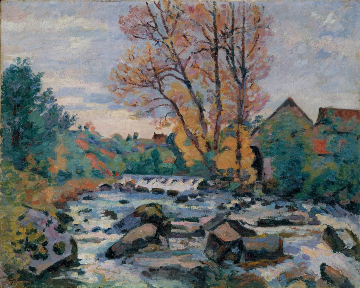 Bouchardon Değirmeni, Crozant, 1898 dolayları by Jean Baptiste Armand Guillaumin
