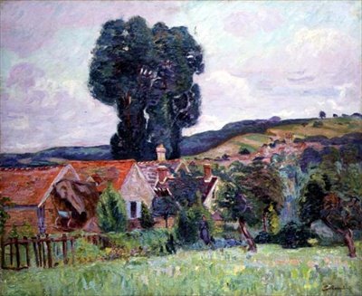 Hamlet, 1890 dolayları (tuval üzerine yağlı boya) by Jean Baptiste Armand Guillaumin
