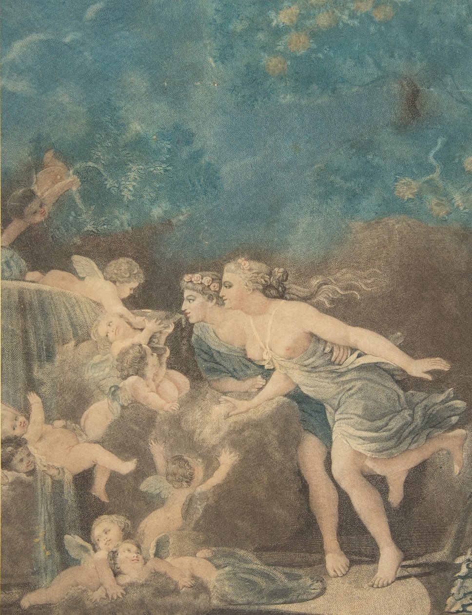Aşk Çeşmesi, 18. yüzyılın sonlarında. by Jean Baptiste Audebert