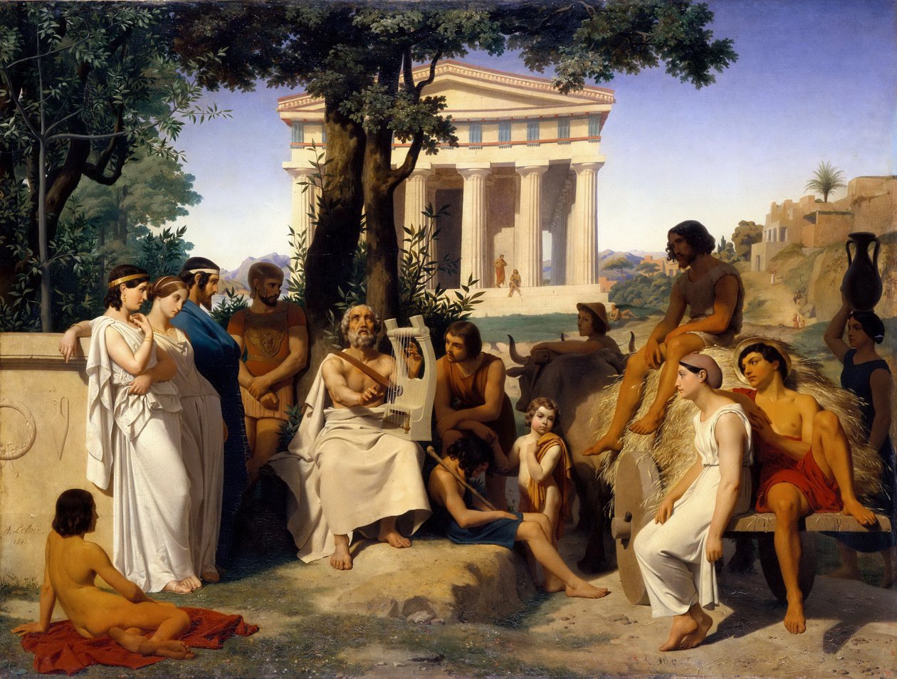 Homeros by Jean Baptiste Auguste Leloir