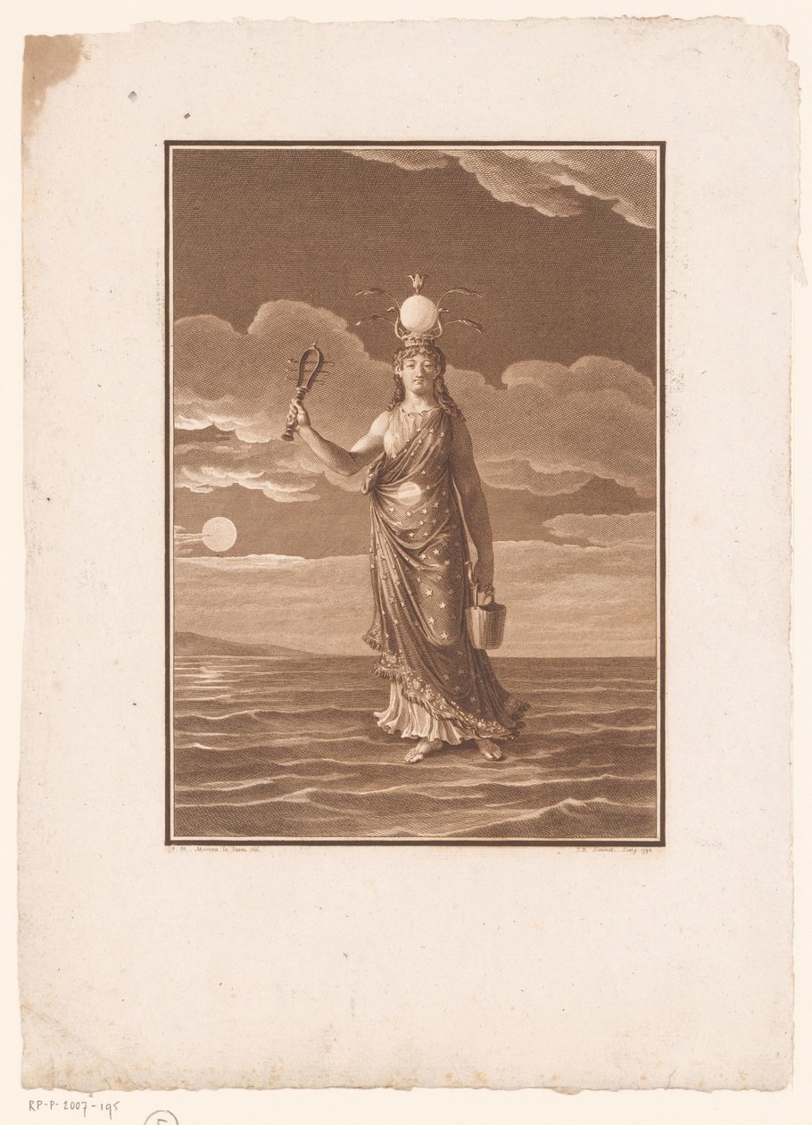 İsis, bin ismin tanrıçası veya kişileştirilmiş doğa La Déesse Myrionime, Isis, ou la Nature Personifiée by Jean Baptiste Blaise Simonet