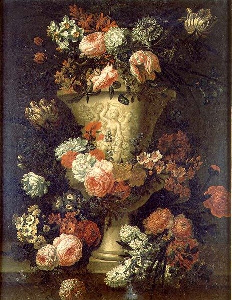 Laleler, şakayıklar ve diğer çiçekler by Jean Baptiste Bosschaert