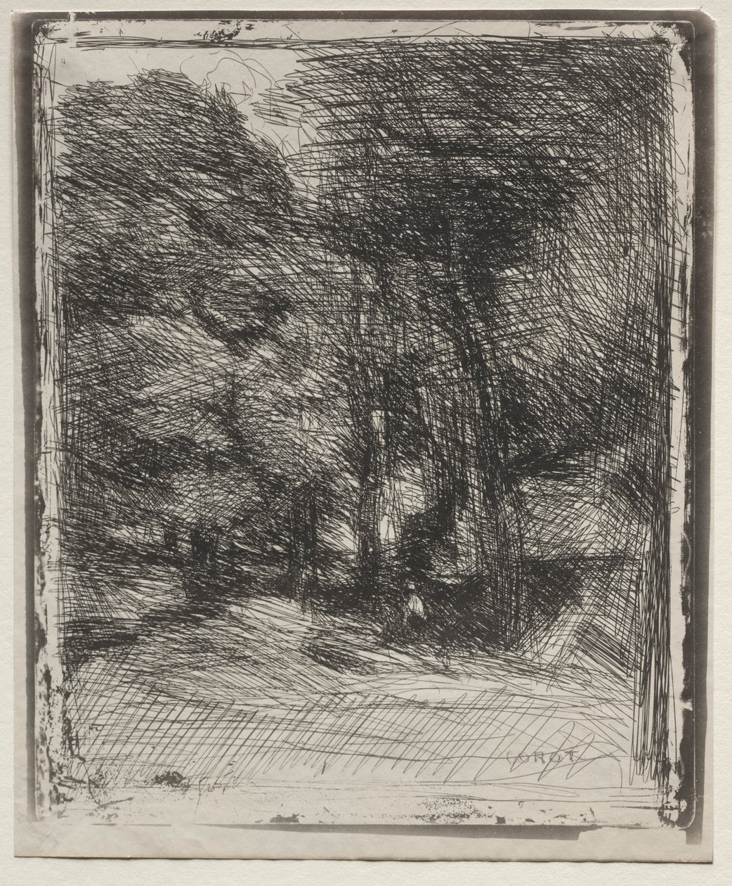 Bas-Bréau Hatırası, orijinal izlenim 1858, 1921