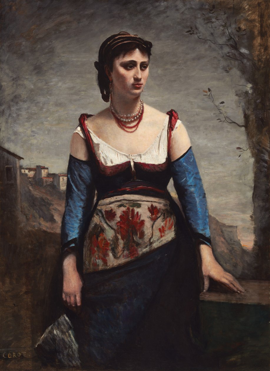 Augustine by Jean Baptiste Camille Corot