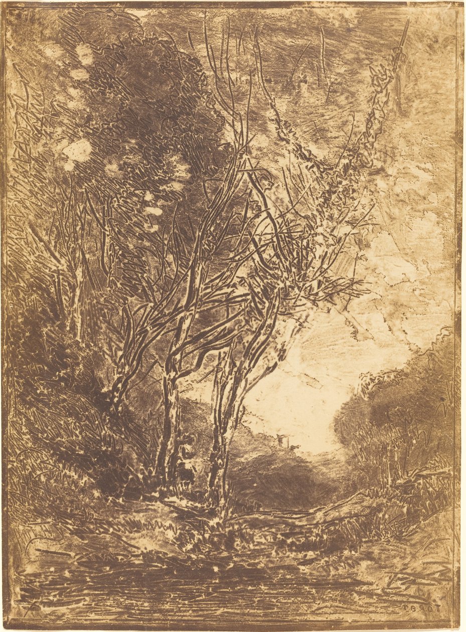pusu by Jean Baptiste Camille Corot