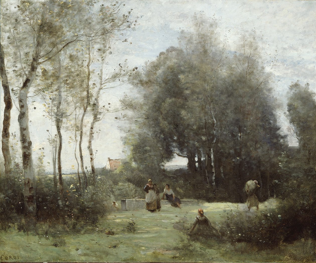 Arleux-Palluel, Buluşmalar Köprüsü, 1871?72 by Jean Baptiste Camille Corot