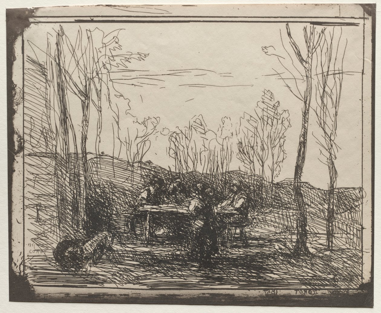Kayranda Kahvaltı, orijinal izlenim 1857, 1921