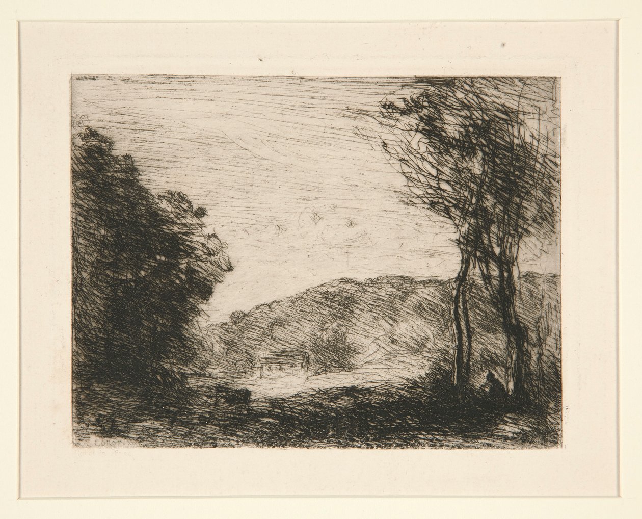 Campagne Bois?e (Ormanlı Kırsal) by Jean Baptiste Camille Corot