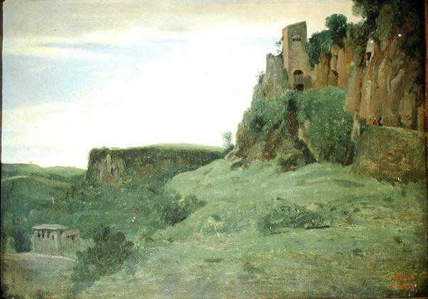 Civita Castellana, c.1826-27 (tuval üzerine yağlı boya) by Jean Baptiste Camille Corot