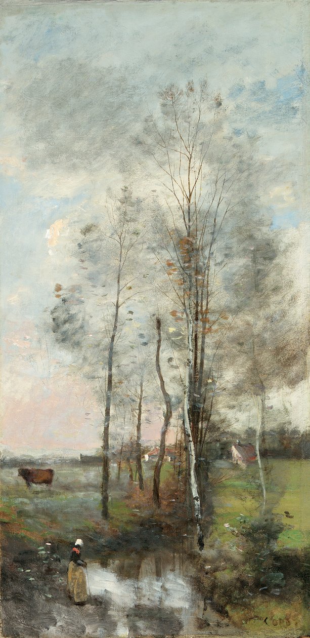 Kızılağaç ve Huş Korusu, 1865-70 by Jean Baptiste Camille Corot