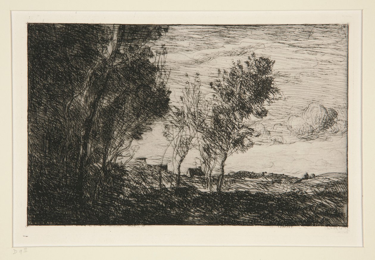Dans les Dunes: hatıra du bois de la Haye (In The Dunes: Lahey Ormanlarının Hafızası) by Jean Baptiste Camille Corot