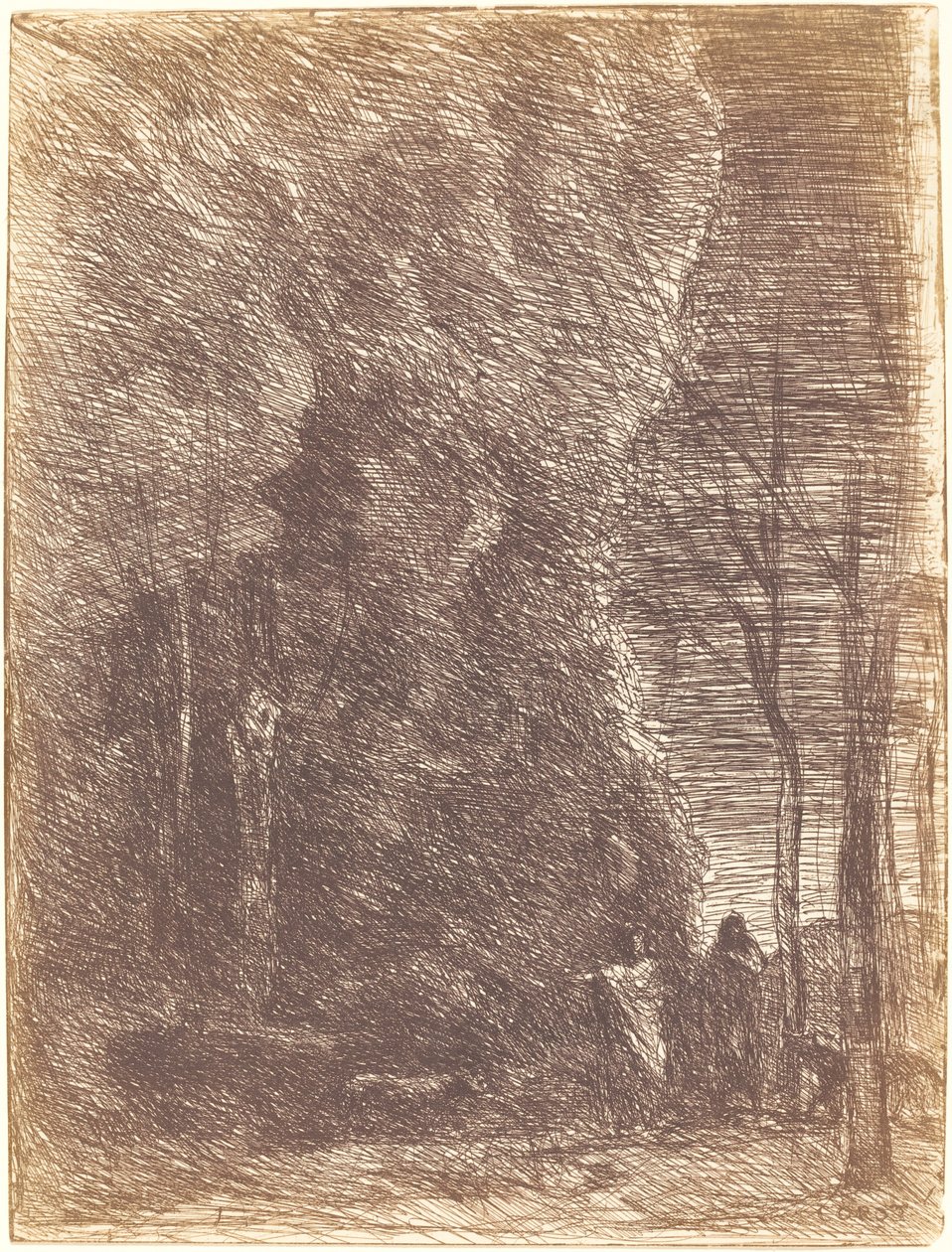 Dante ve Virgil by Jean Baptiste Camille Corot