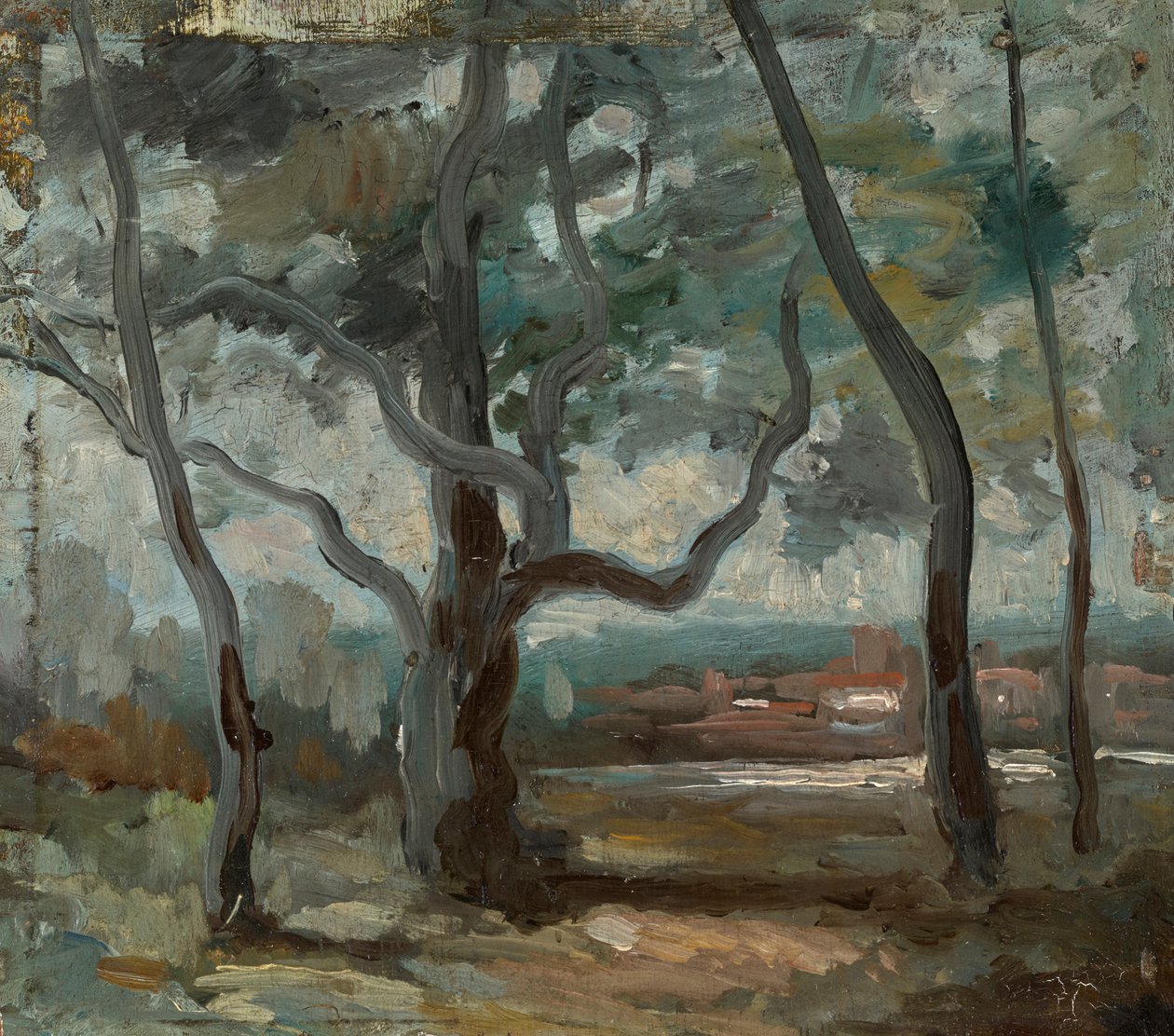 Büyük Ağaç (Çalışma) by Jean Baptiste Camille Corot