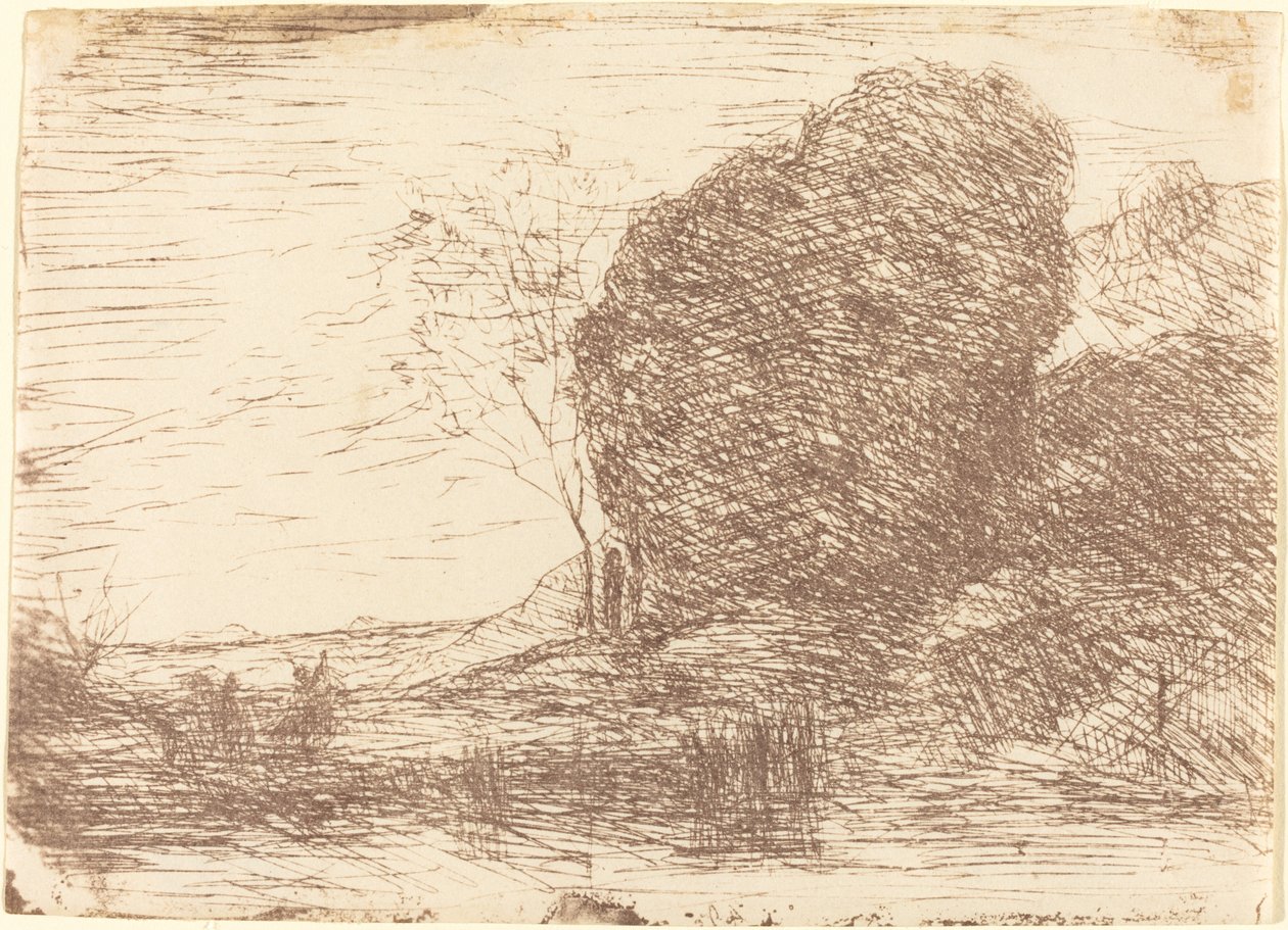 Pan La Fete de Pan Bayramı, 1860. by Jean Baptiste Camille Corot